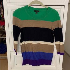 Multi color J.Crew light sweater